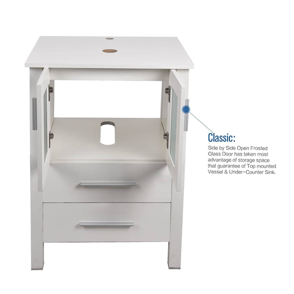 Dark Brown 24 inch Bathroom Vanity Combo L132