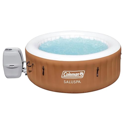 Black Round Inflatable Hot Tub with Insulated Cover Q1765