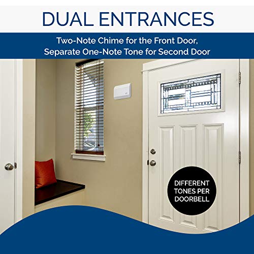 White Textured Door Chime F823
