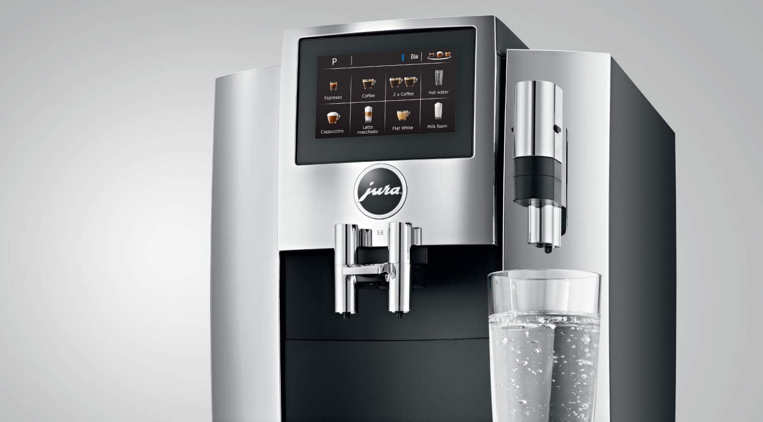 Chrome Automatic Coffee Machine, 64 ounces I908