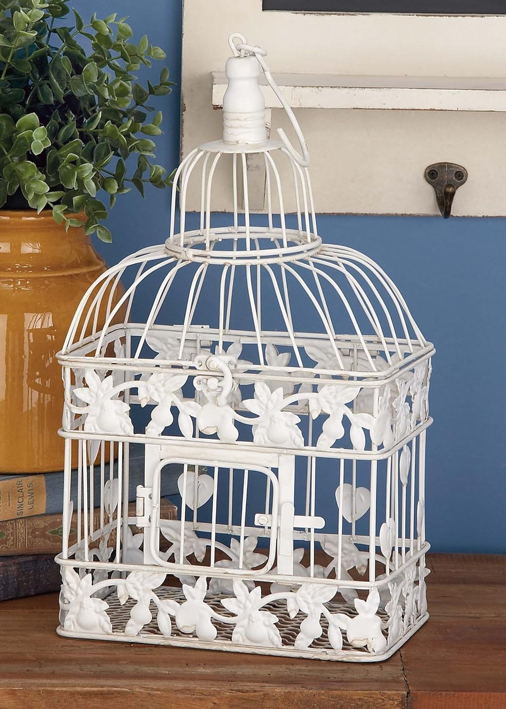 White Metal Birdcage B69511