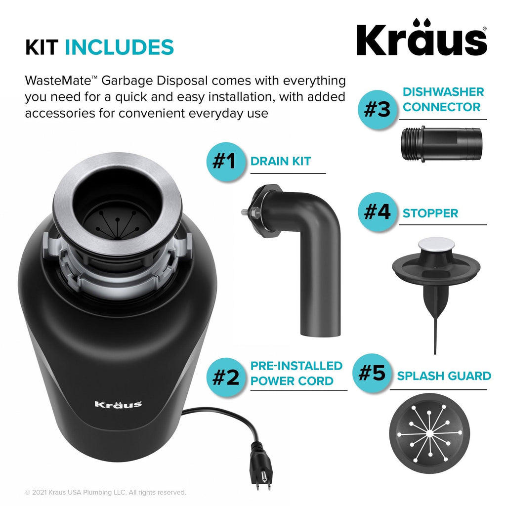 0.75 HP Continuous Feed Garbage Disposal V28757