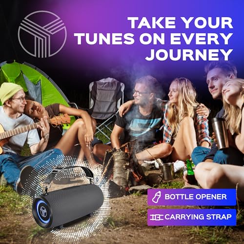 60W Stereo Wireless Speaker with Deep Bass, 20H Playtime, Waterproof E240281