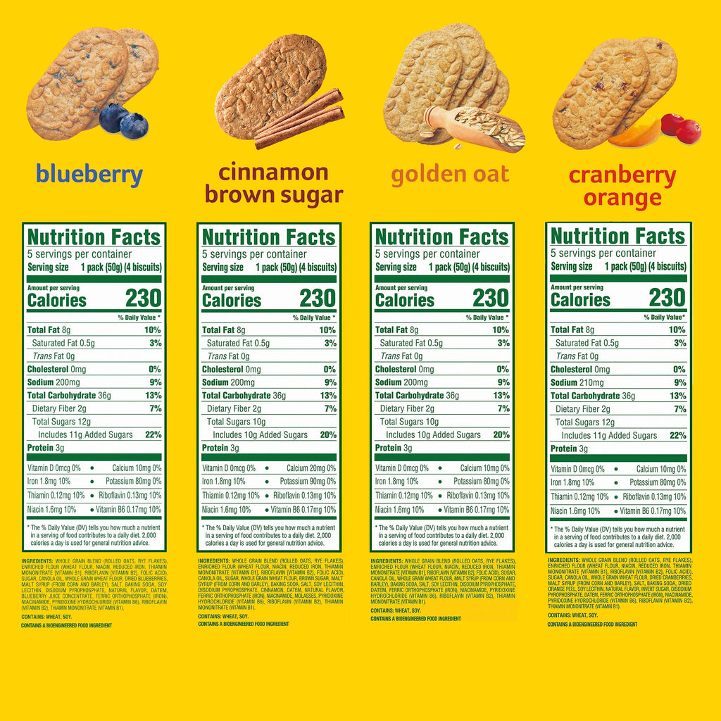 4 Flavors 30 Packs Breakfast Biscuits K422