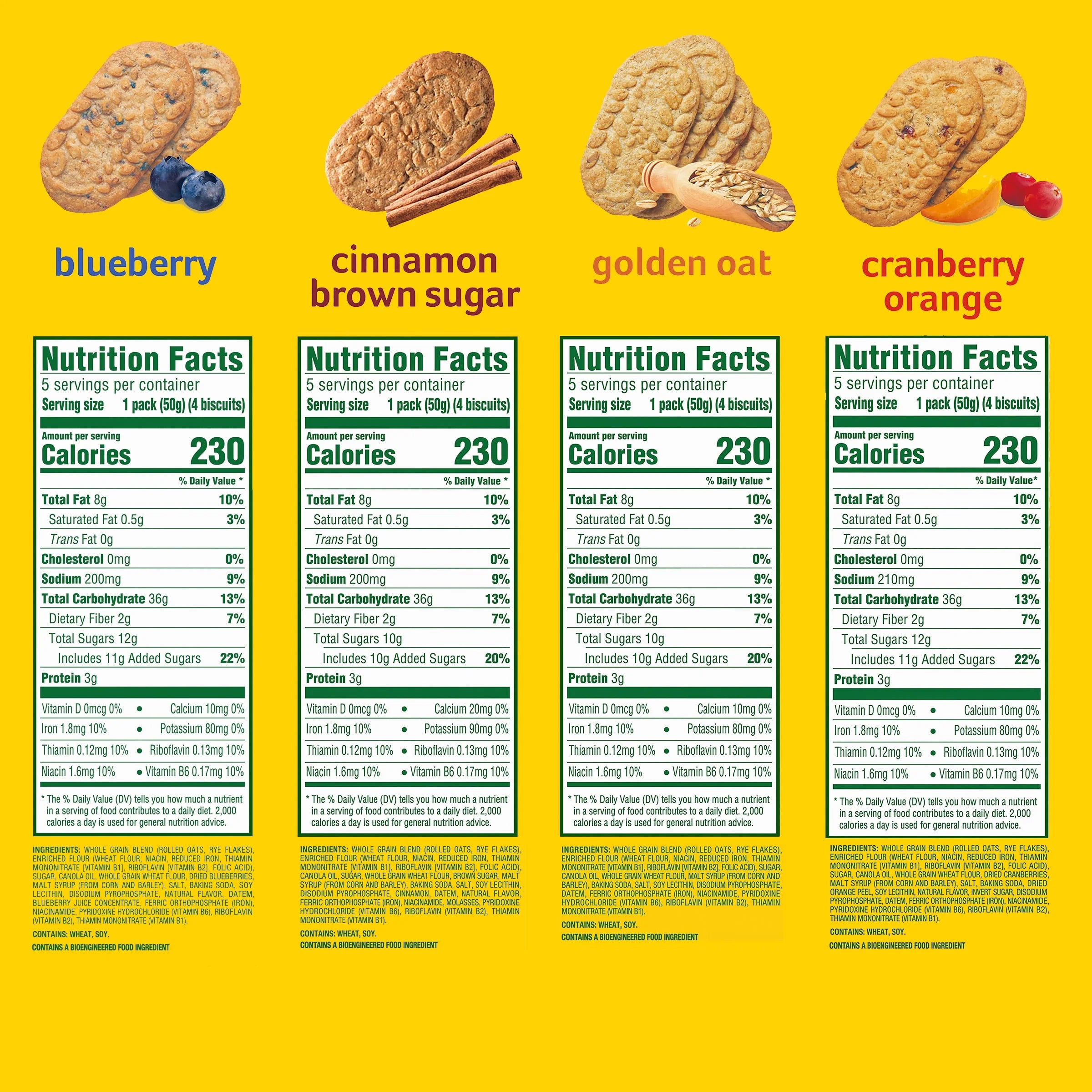 4 Flavors 30 Packs Breakfast Biscuits K422
