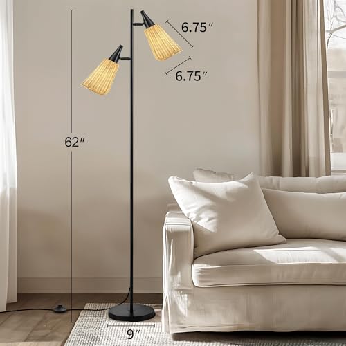 Gold Floor Lamp with Foot Switch Standing Lamp M73422