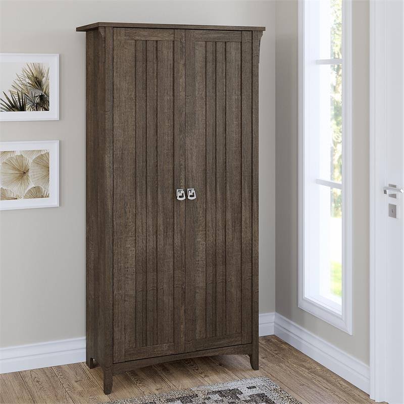 Ash Brown Tall Storage Cabinet with Doors P832438