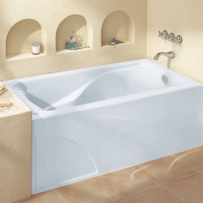 White Soaking Bathtub A648