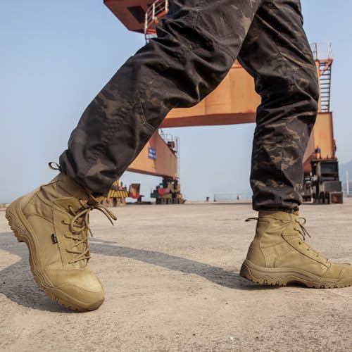 Men's Tactical Hiking Combat Work Boots 6 Inches X76792