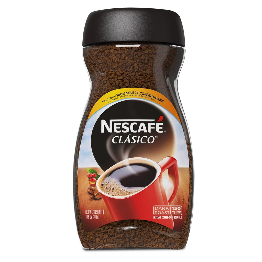 Dark Roast Instant Coffee 10.5 oz Jar Pack of 2 Y146