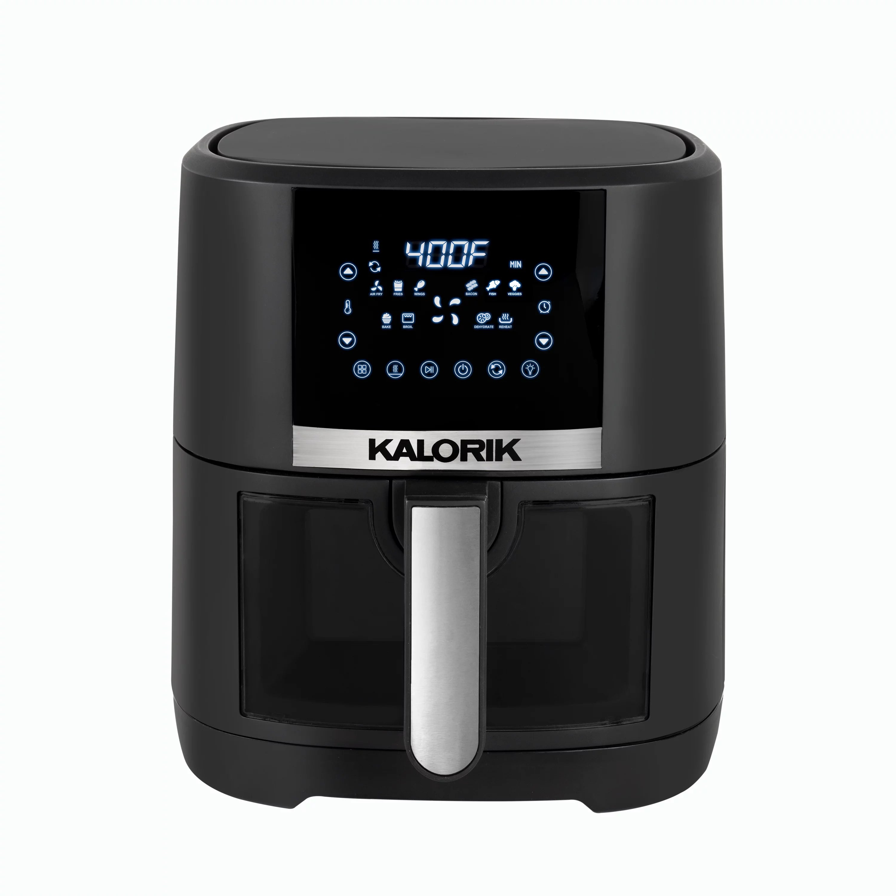 5 Quart Digital Air Fryer with Viewing Window, Black S31466