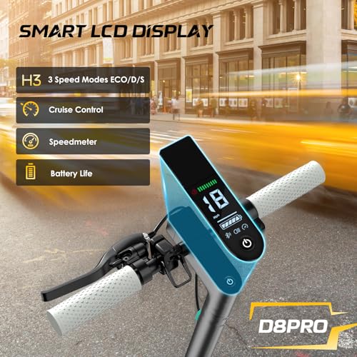 Electric Scooter with 8.5" Honeycomb Tire, Foldable Aluminum Alloy E-Scooter O55759