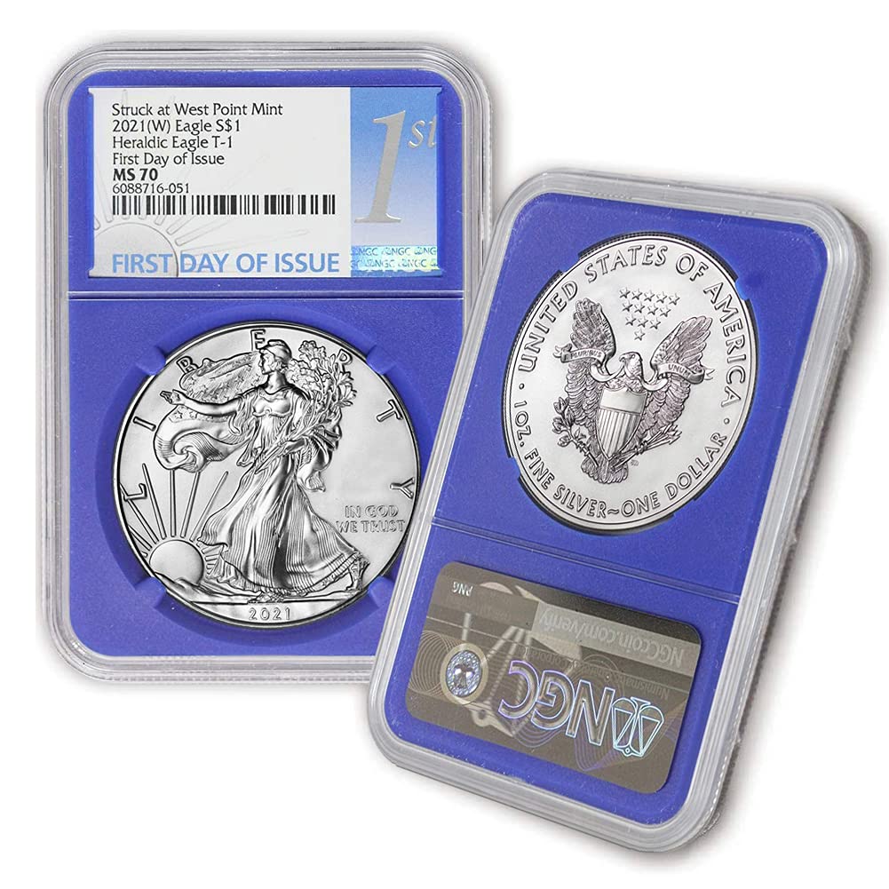 1 oz American Silver Eagle Coin MS70 W25699