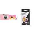 Turquoise Instant Camera Printer with Zink 20 sheet photo paper pack F219