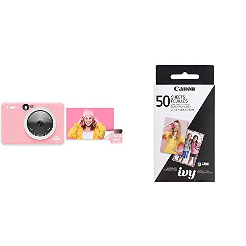 Turquoise Instant Camera Printer with Zink 20 sheet photo paper pack F219