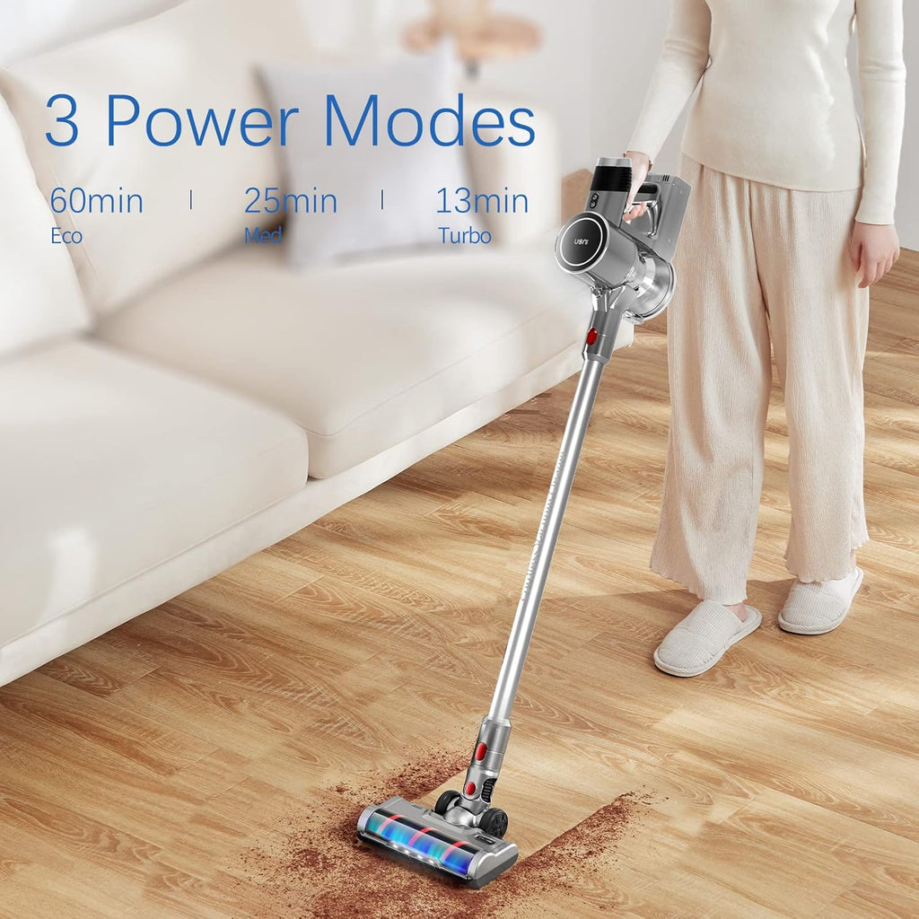 Cordless Stick Vacuum Cleaner 28KPA 3 in 1 Lightweight with LED Headlights Detachable Battery U999871
