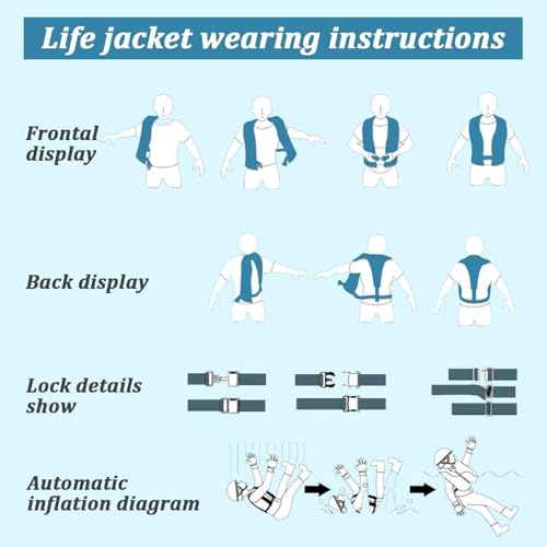 150N Automatic Inflatable Life Jacket with CO2 Inflation H73924