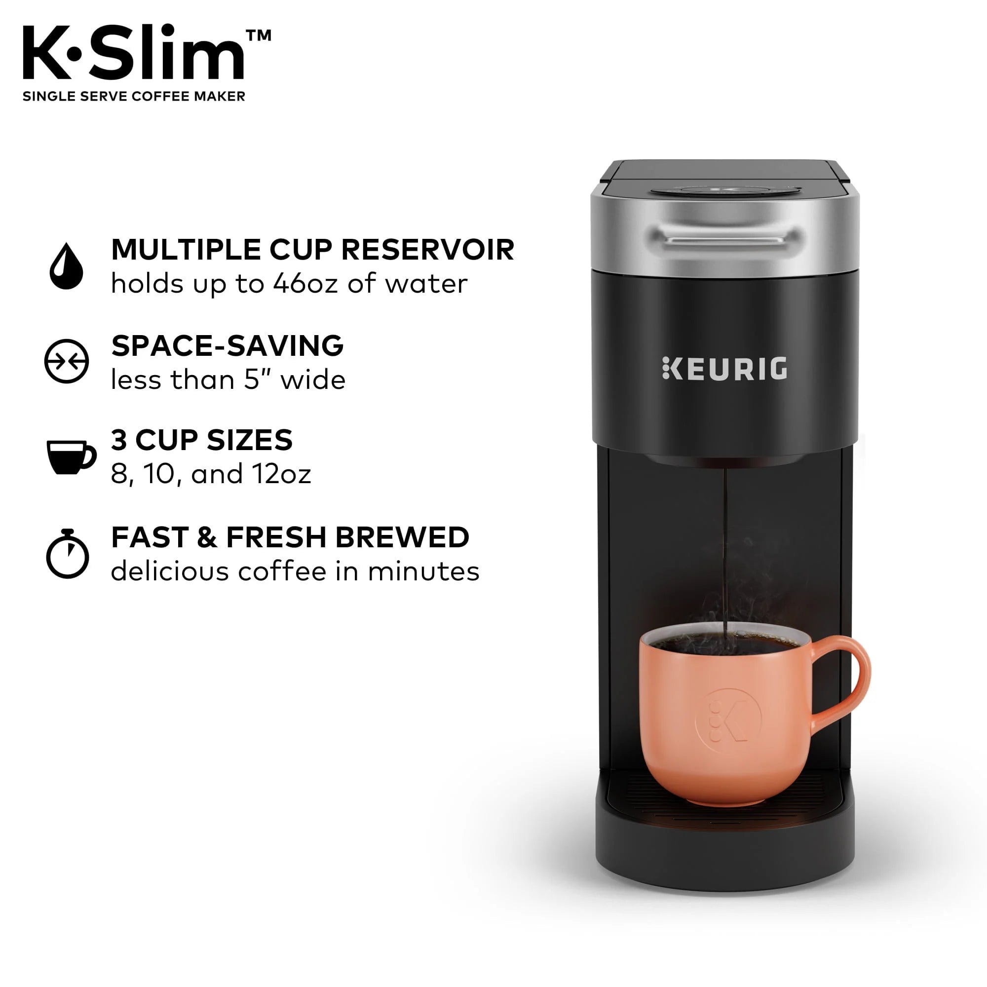 Black Single Serve K-Cup Pod Coffee Maker Z604