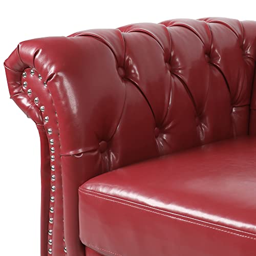Green Velvet Chesterfield Sofa and Club Chair Set Z5605