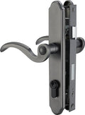 Brushed Polished Brass Lever Handle Set for Screen & Storm Doors A187