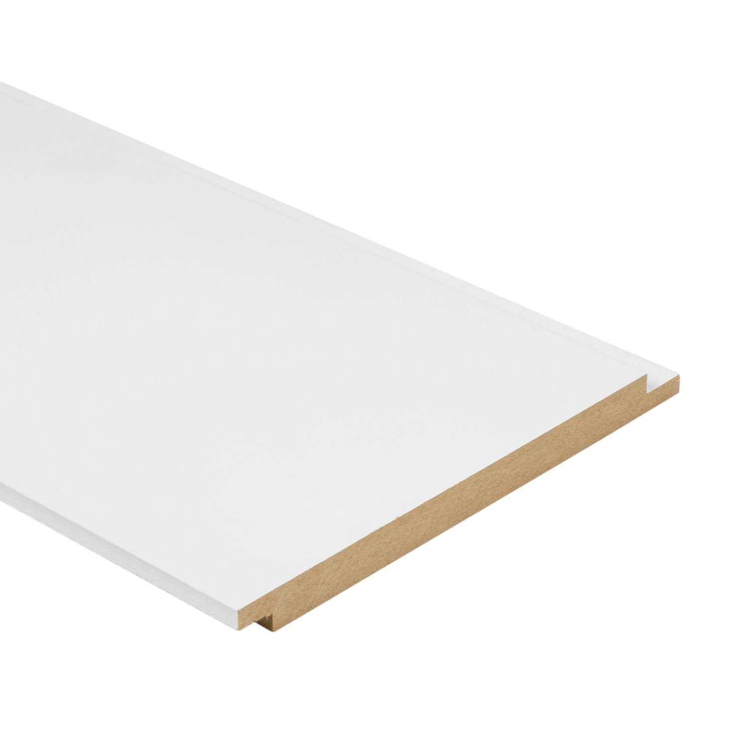 Painted White MDF Shiplap Wall Plank S72556