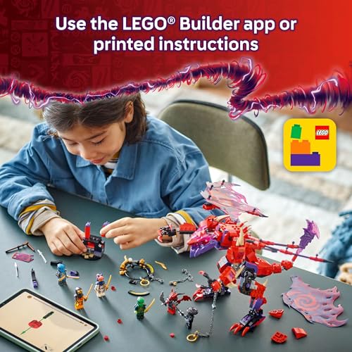 Thunderfang Dragon of Chaos Building Toy with 6 Minifigures and Poseable Dragon Figure X5942