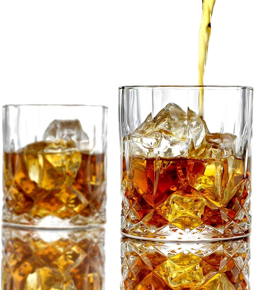 5PC Crystal Whiskey Decanter Set with 4 Glasses T861