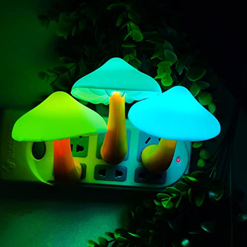 5Pack Sensor LED Night Light Plug in Mushroom Light Y175