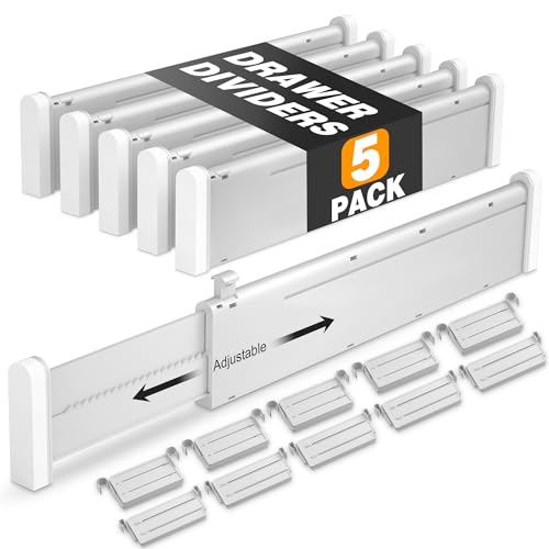 Gray Adjustable Drawer Dividers with Inserts Z6170