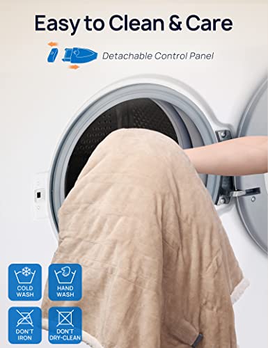Light Grey 50 x 60 Inch Wearable Heated Throw Blanket R8177