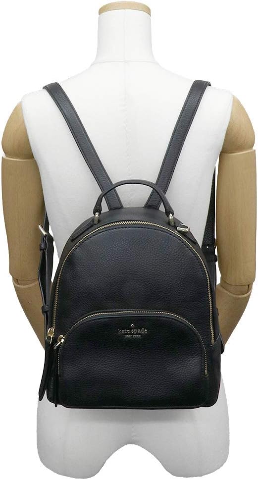 Black Medium Leather Backpack K912