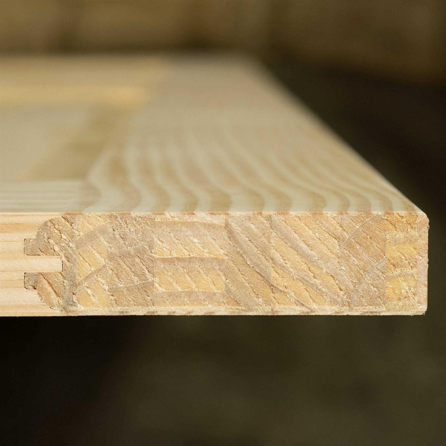 Solid Wood Louvered Slab Door I1420