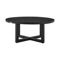 Black Aluminum Round Coffee Table C846