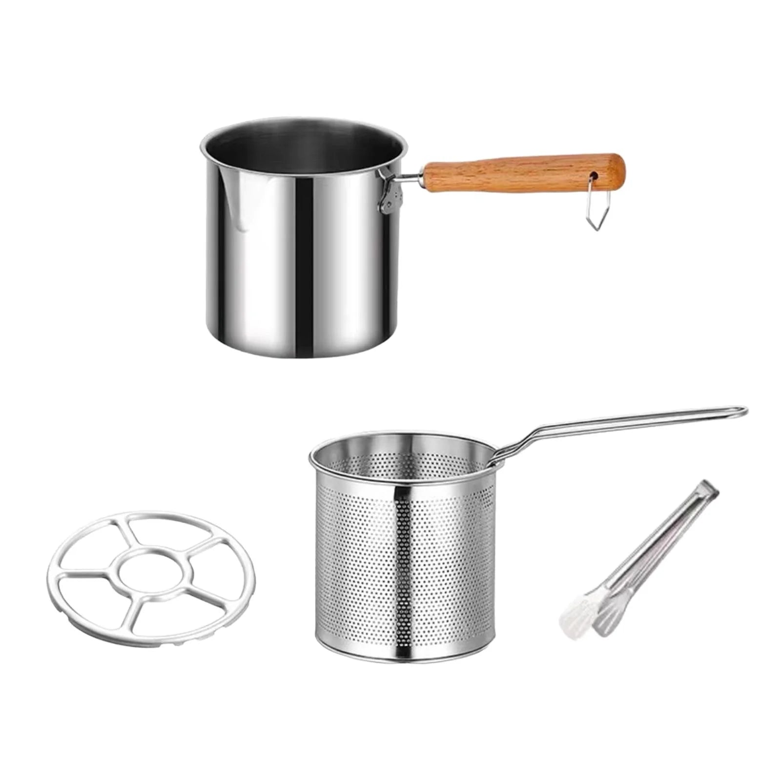 Deep Frying Pot with Strainer Basket with Handle M871