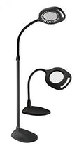 Black 2-in-1 LED Magnifier Floor and Table Light L8500