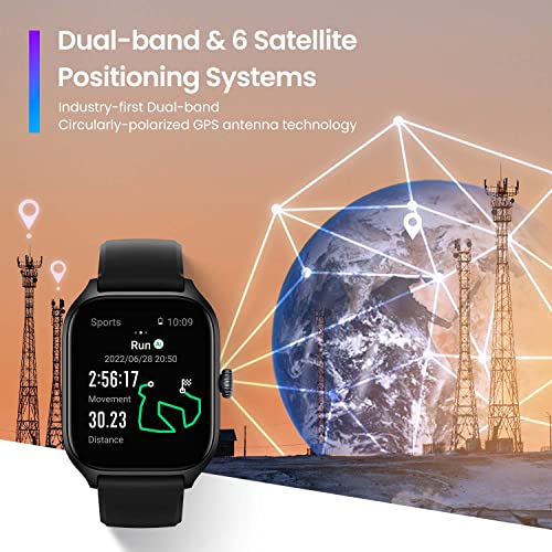 Black 43mm Smart Watch with GPS R302625