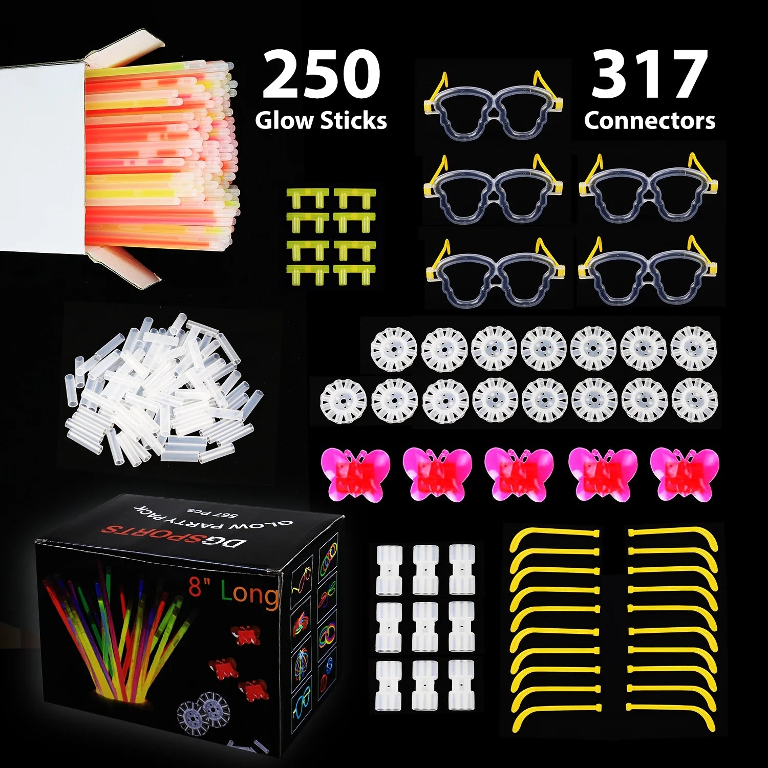 Pack of 567 Glow Sticks C41491