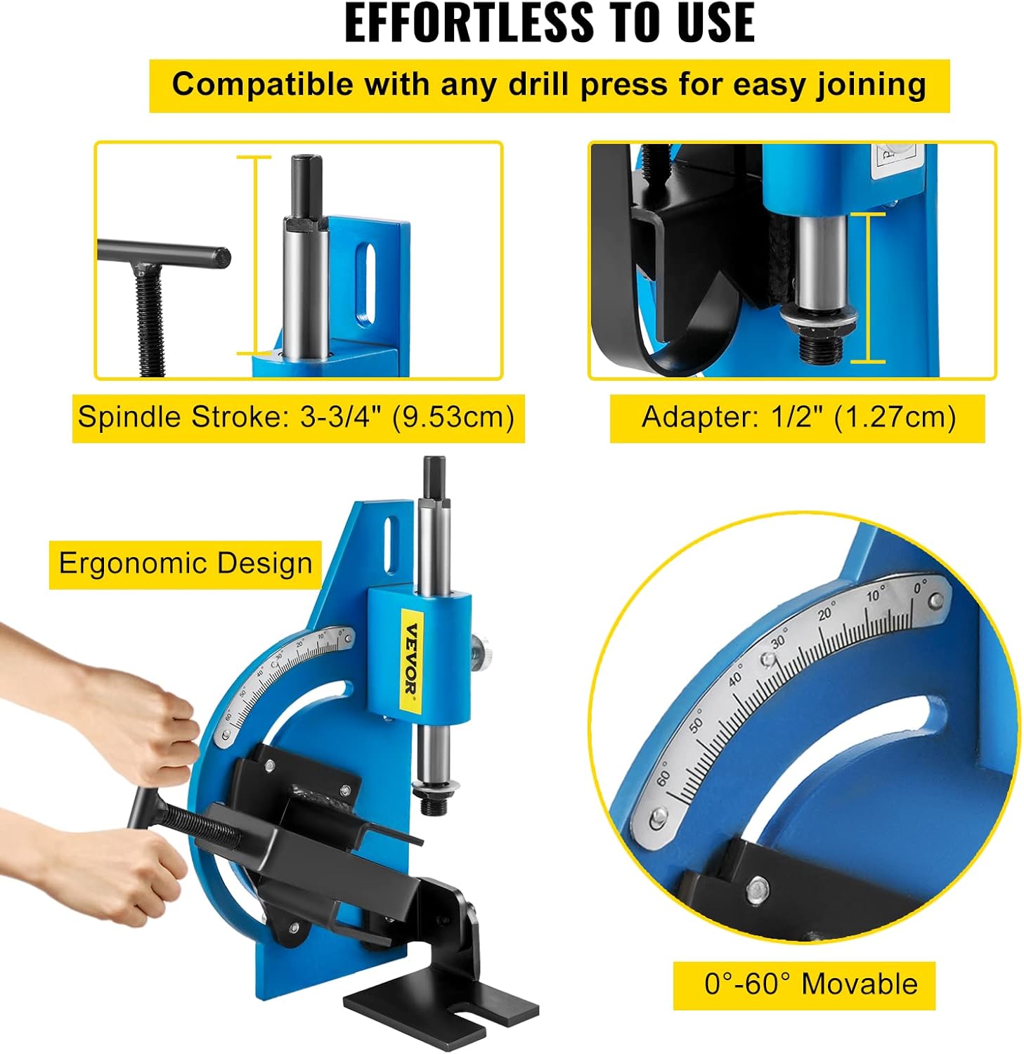 60 Degree Pipe Notcher for 2" Round Tubing T86956
