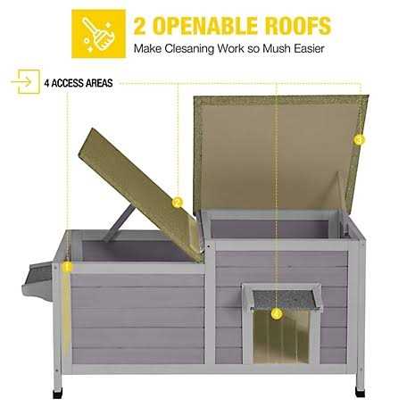 2-Room Outdoor Cat House C86791