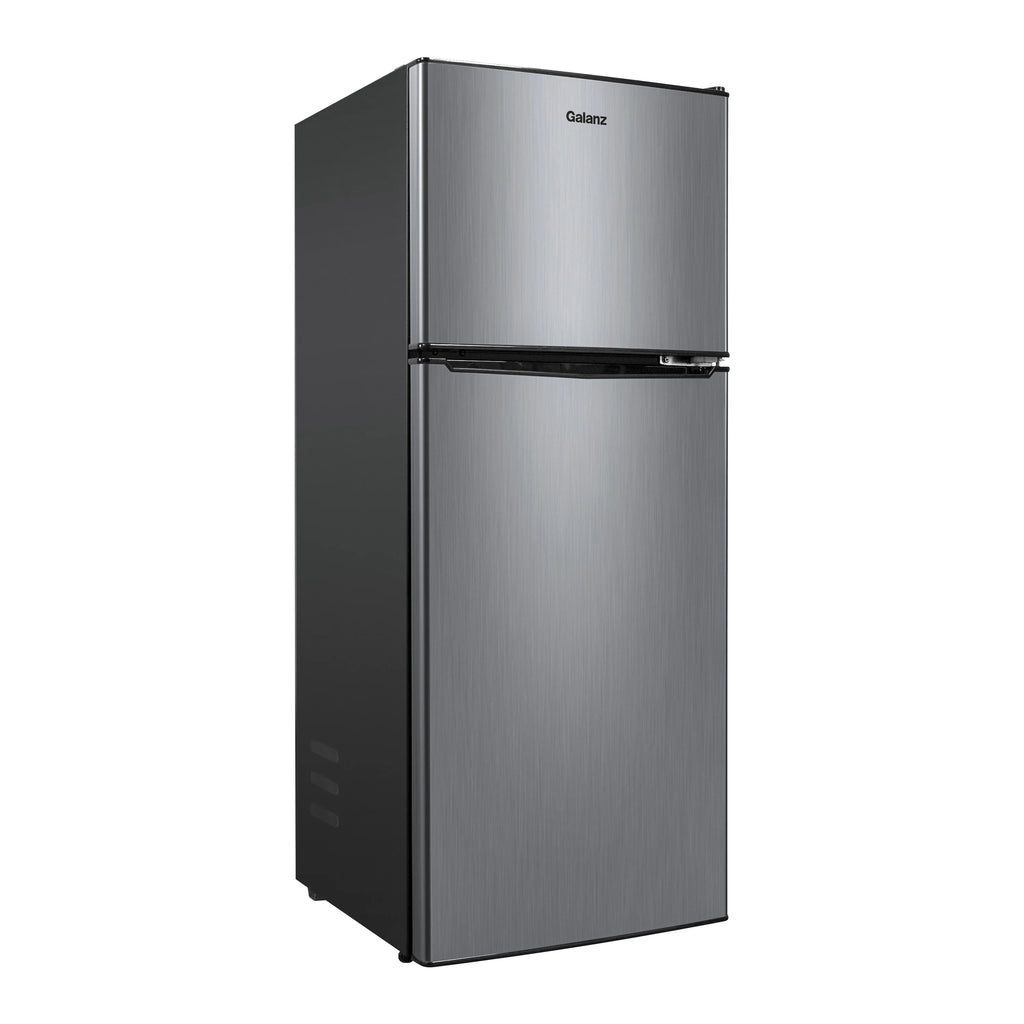 Stainless Steel Two Door Mini Refrigerator with Freezer H94686