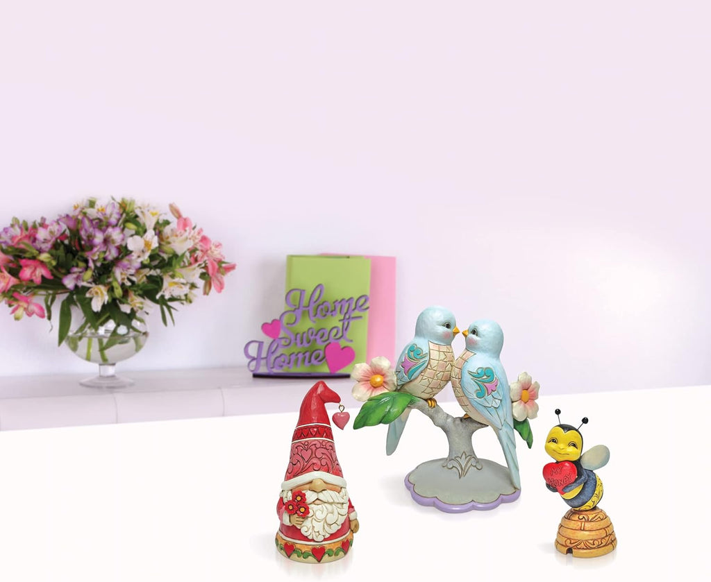 5 Inch Multicolor Gnome Holding Flowers Figurine Q247371