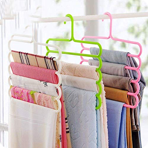 5-in-1 Plastic Hanger Clothes Organiser (Pack of 3) L817519