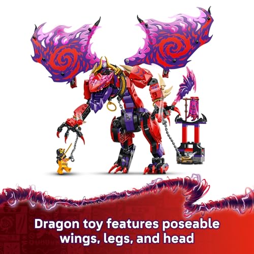 Thunderfang Dragon of Chaos Building Toy with 6 Minifigures and Poseable Dragon Figure X5942