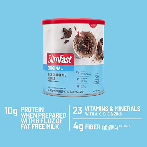 Original Rich Chocolate Meal Replacement Powder, 10g Protein, 14 Servings Q96297