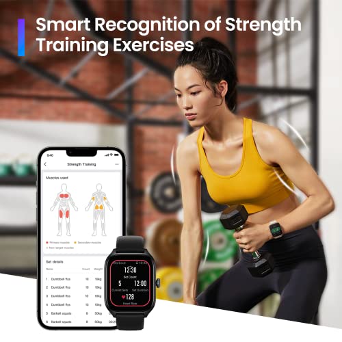 Black 43mm Smart Watch with GPS R302625