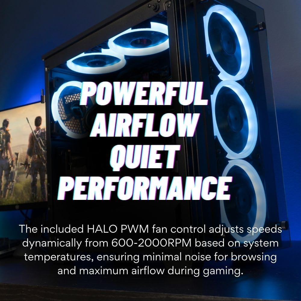 RTX 4060 Intel 20 Core i7-14700KF 32GB DDR5 RAM 512GB NVMe SSD 2TB HDD Windows 11 Liquid Cooled Gaming Desktop D475710