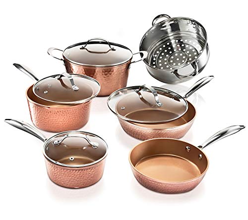 Hammered Pots, Pans and Frying Pan Set G812608
