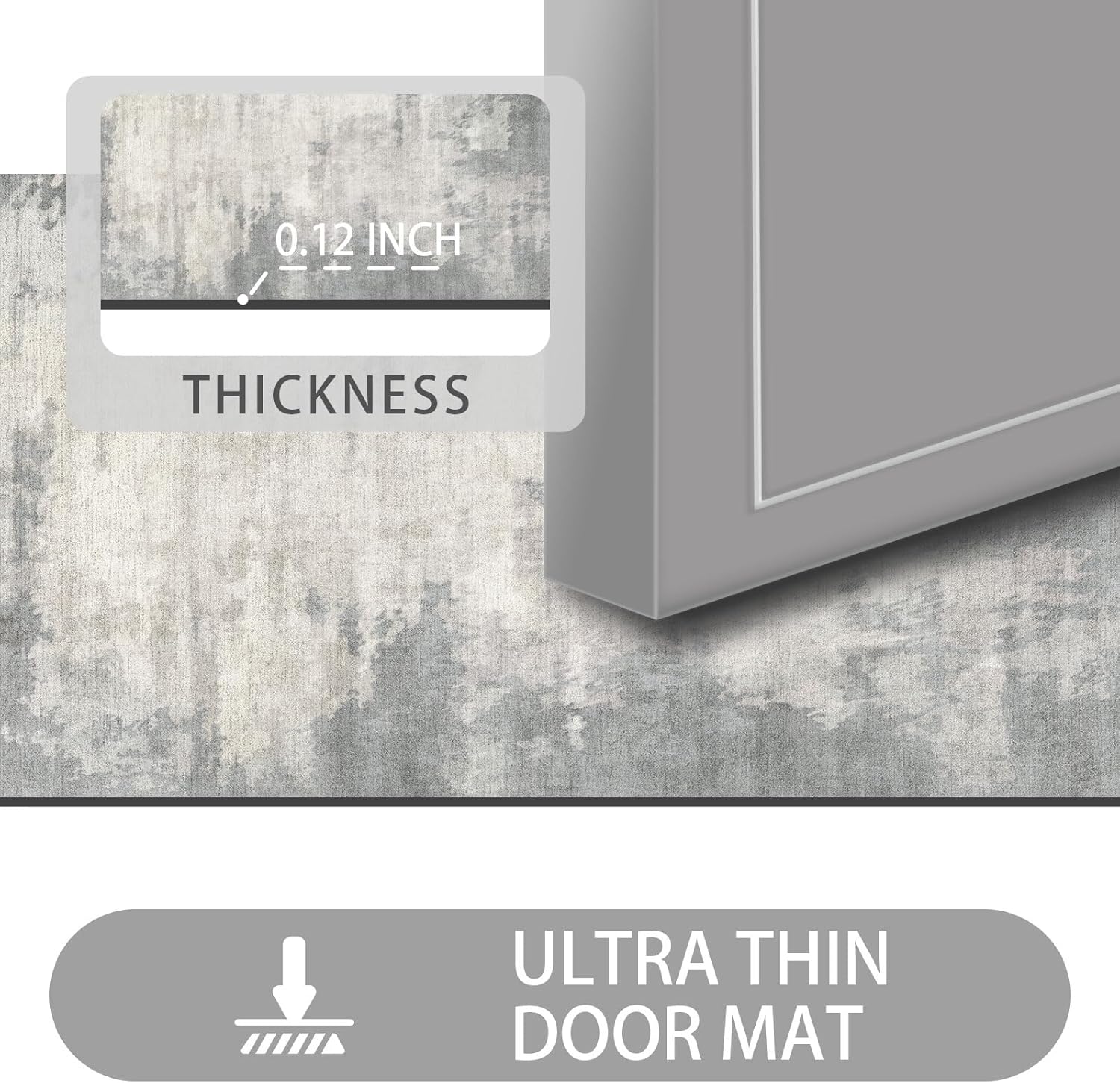 47'' x 31'' Absorbent Non-Slip Low Profile Rubber Floor Mat L93376