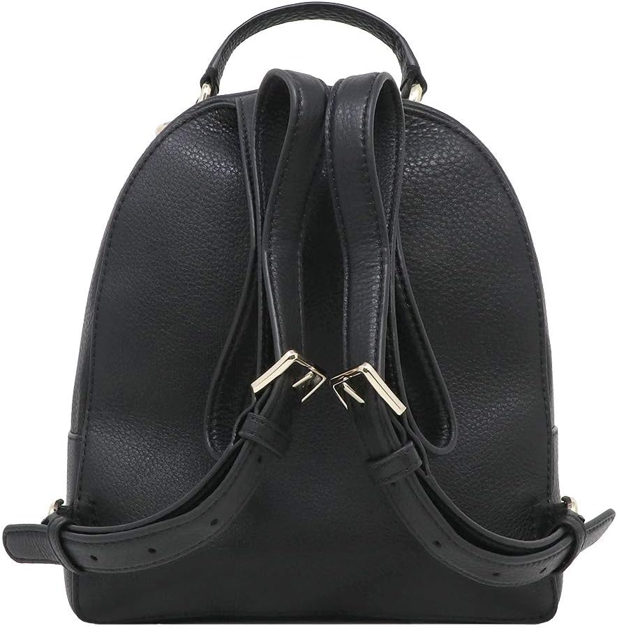 Black Medium Leather Backpack K912