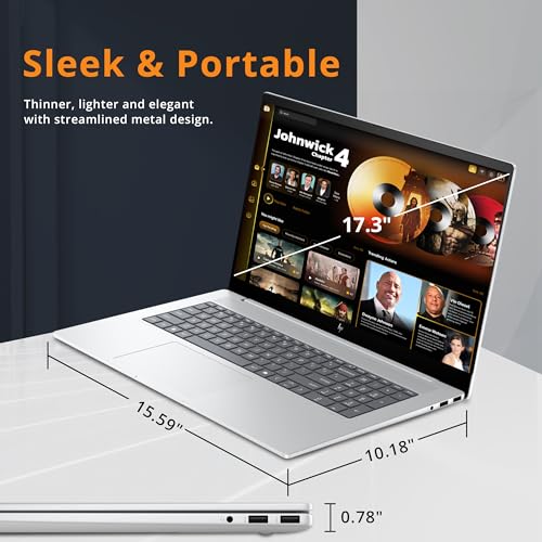 17.3" FHD Touchscreen Intel Core i7-1355U NVIDIA RTX 3050 64GB RAM 1TB SSD Grey Laptop U43131